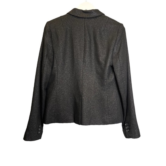 Banana Republic | Black Sparkly Wool/Viscose Blend Blazer Sz 6/Small - Picture 4 of 7